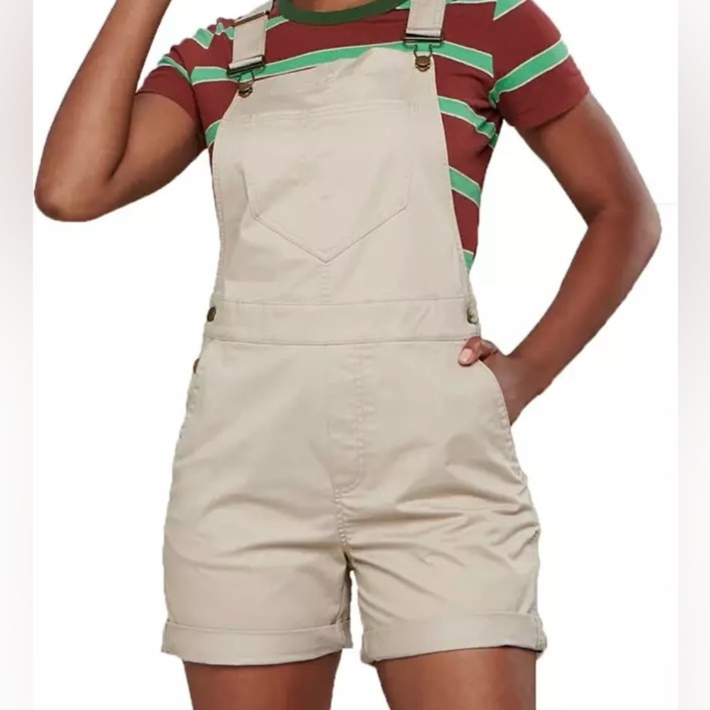 NWT Toad & Co. Cottonwood Shorteralls-Twine-M